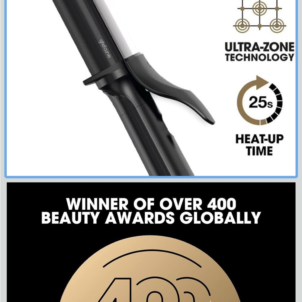 ghd Classic Wave Wand with Gold Accents
